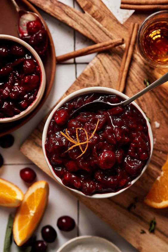 Cranberry Sauce thanksgiving dishes