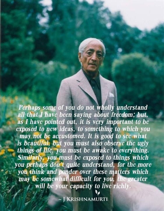 jiddu krishnamurthy beautiful