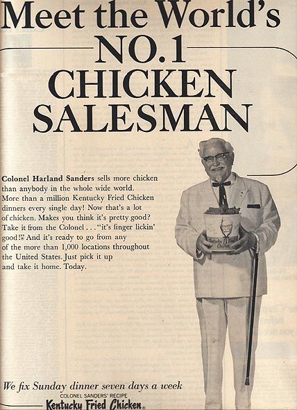 fried chicken kfc colonel sanders