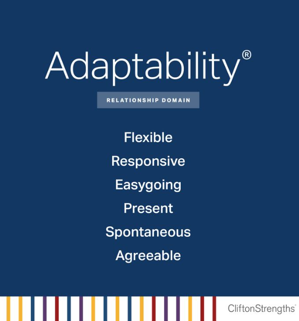 To become a great manager Adaptability