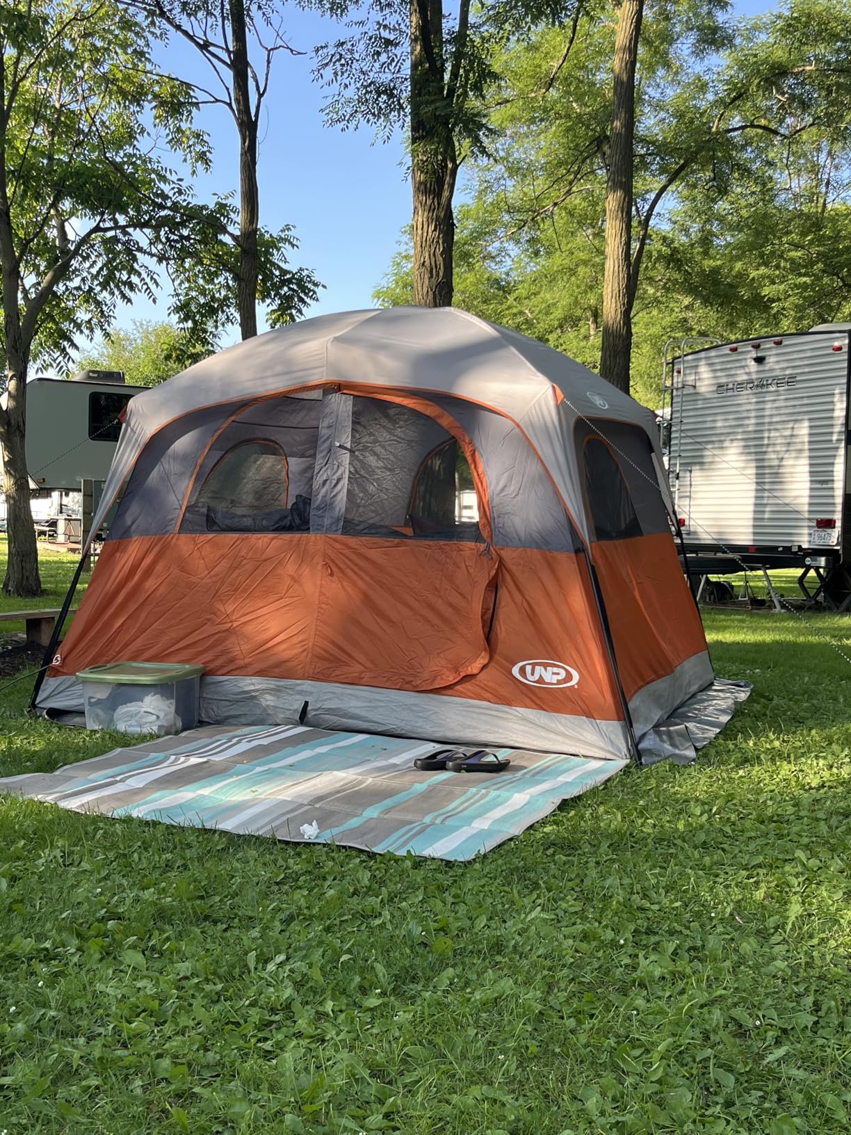 tent camping in high winds